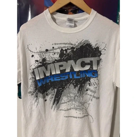 IMPACT Wrestling T Shirt Mens Size M White Short Sleeve Graphic Tee - Picture 5 of 5